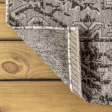Estrella Bohemian Medallion Textured Weave Indoor/outdoor Runner Rug